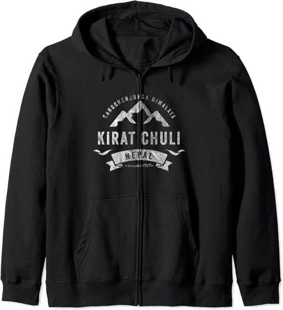 Vintage Kirat Chuli Nepal Zip Hoodie Clothing